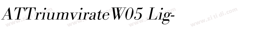 ATTriumvirateW05 Lig字体转换